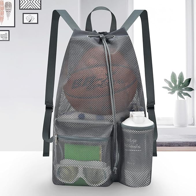 Mildbeer Large Drawstring Backpack for Men Women Athletic Gym Sports Workout Beach Swimming Commuting Travel