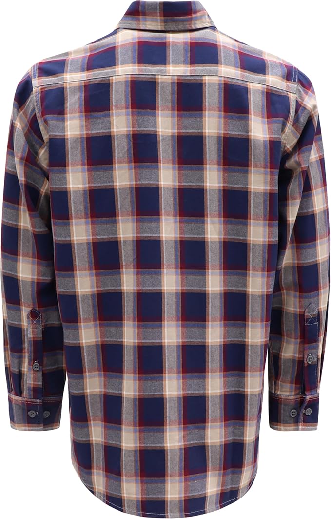 BOCOMAL FR Shirts Flame Resistant 100% C NFPA2112 7.5oz Men's Fire Retardant Welding Shirt