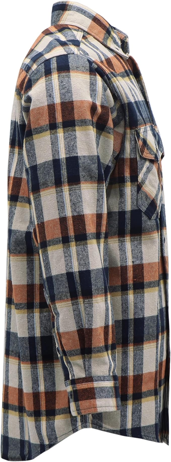 BOCOMAL FR Shirts for Men Welding Shirt Plaid 8.5oz Heavyweight Fire Retardant/Flame Resistant Welding Jacket