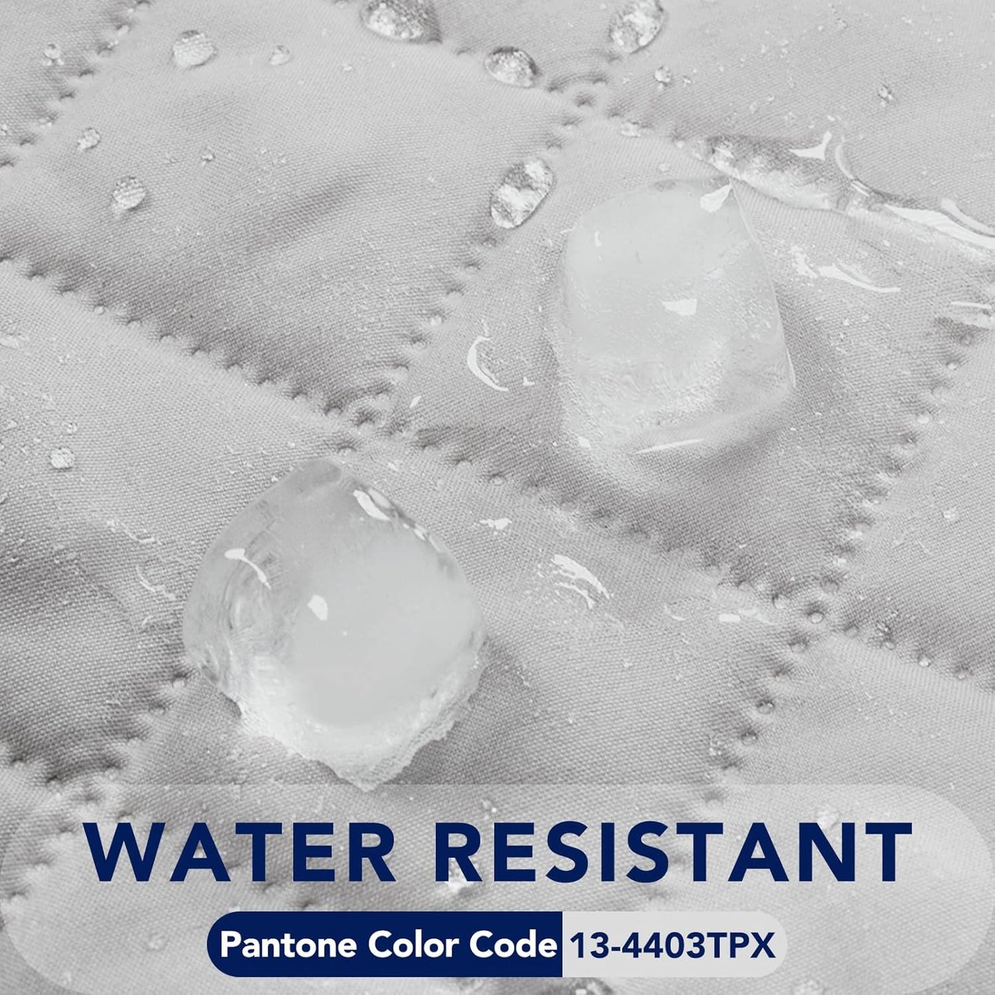 PureFit Reversible Quilted Sofa Cover, Water Resistant Slipcover Furniture Protector, Washable Couch Cover with Non Slip and Elastic Straps for Kids, Pets (Oversized Sofa, Light Gray/Ivory)