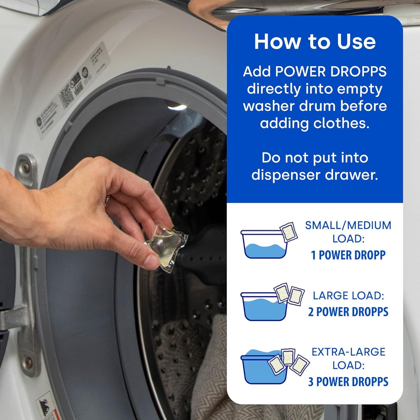 Dropps Sensitive Skin Laundry Detergent Pods, Unscented (160 Count) - Dermatologist Tested Laundry Pods - HE Compatible Laundry Supplies for Clean Clothes, Vegan & Dye-Free