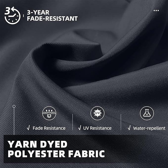 PURPLE LEAF 11 Feet Patio Umbrella with Base Outdoor Cantilever Round Umbrella Aluminum Offset Umbrella with 360-degree Rotation for Garden Deck Pool Patio, Grey