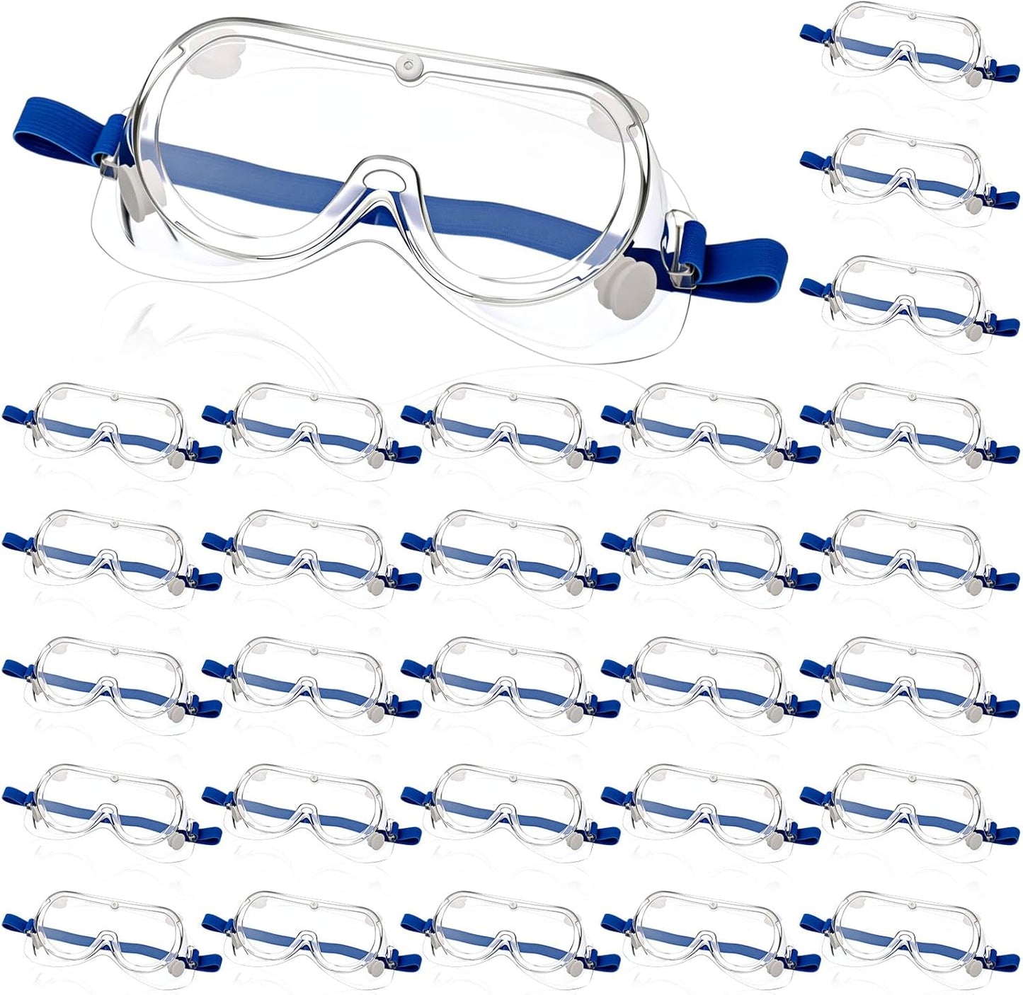 Yunsailing Protective Safety Goggles Lab Over Glasses Clear Anti Fog Eye Protection Goggles for Men Women