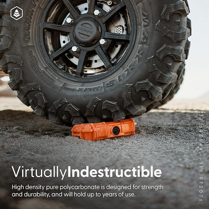 Evergreen 56 ToughBox - EDC Dry Box Protective Case USA Made for Organization of Cameras, Phones, Camping, Fishing, Hiking, Water Sports (Black)