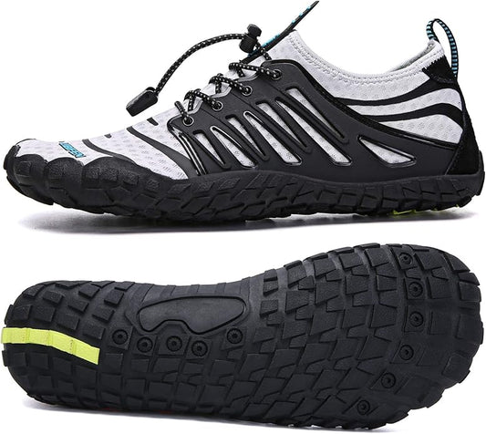 UBFEN Water Shoes Aqua Swim Shoes Mens Womens Beach Sports Quick Dry Barefoot for Boating Fishing Diving Surfing