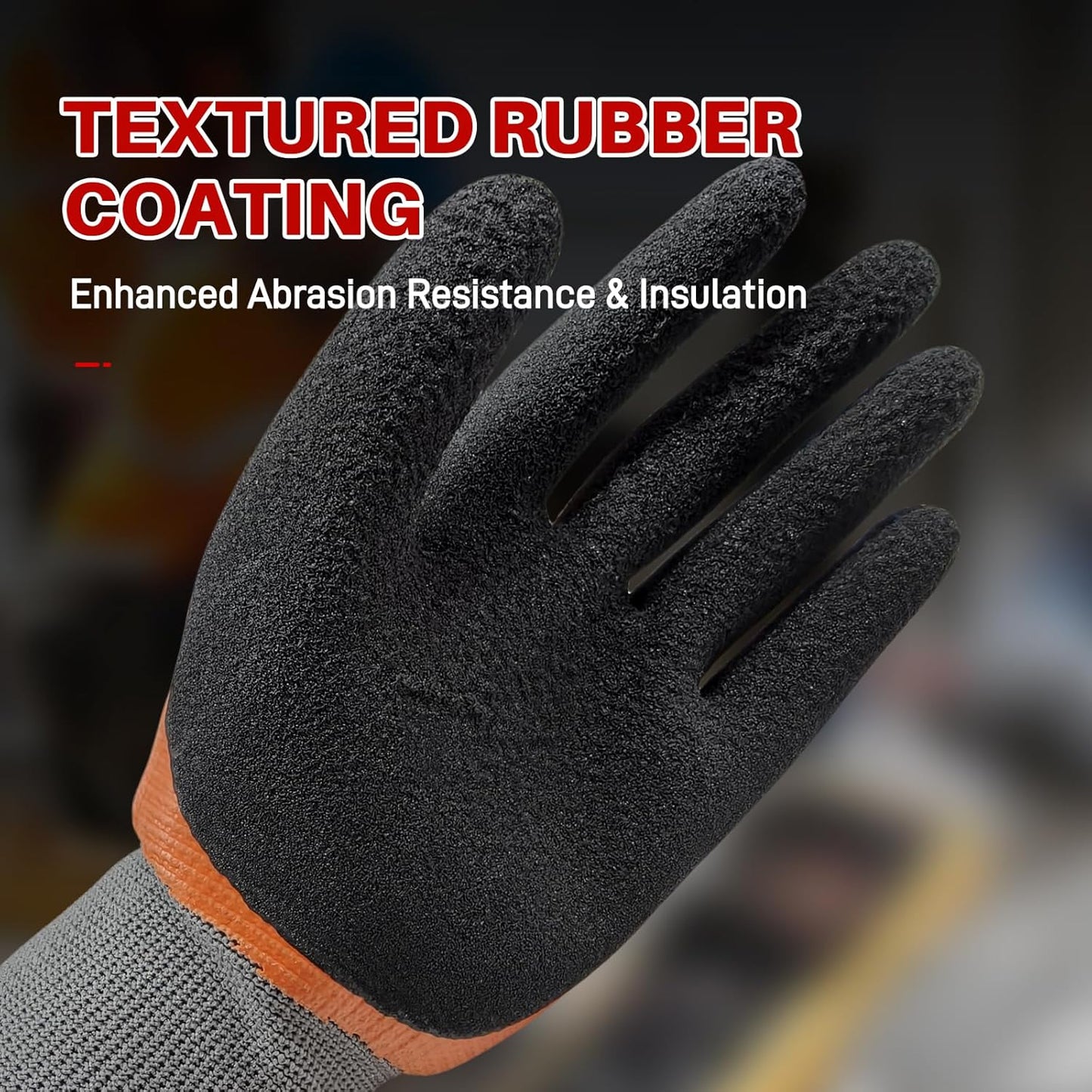 Electrical Insulated Gloves, 500V High Voltage Resistance Electrician Safety Gloves, Rubber Non Slip Work Gloves (500V|double insulated, 3pcs-Large)