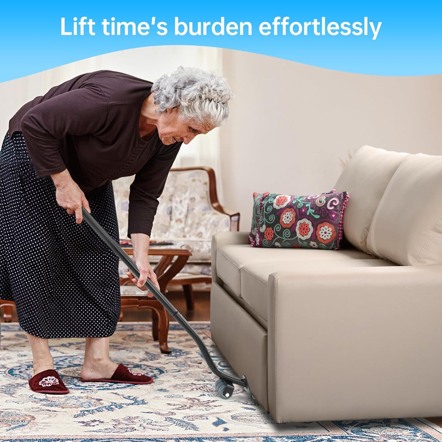 Furniture Lifter Tool, Appliance Lifter, Save 80% Effort, Lift Up to 400 Pounds Heavy Items, Furniture Lifter Jack for Heavy Furniture Appliance, Safely and Easily Lifting Furniture and Appliances