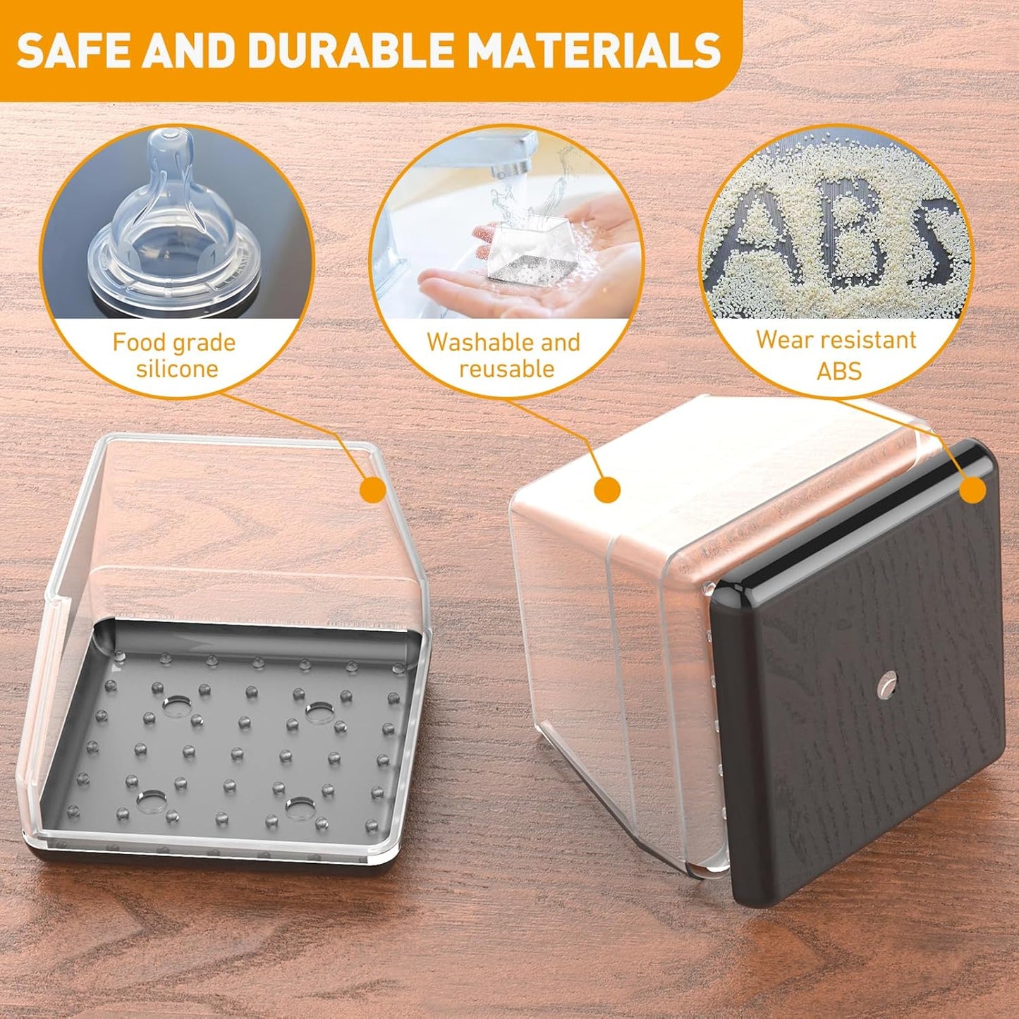 Furniture Sliders,24 PCS Chair Leg Sliders for Carpet, Furniture Movers Sliders, Carpet Chairs Furniture Glides, Floor Protectors, Carpet Moving Sliders Easily Move. (Clear, Fit:0.9-1.15")