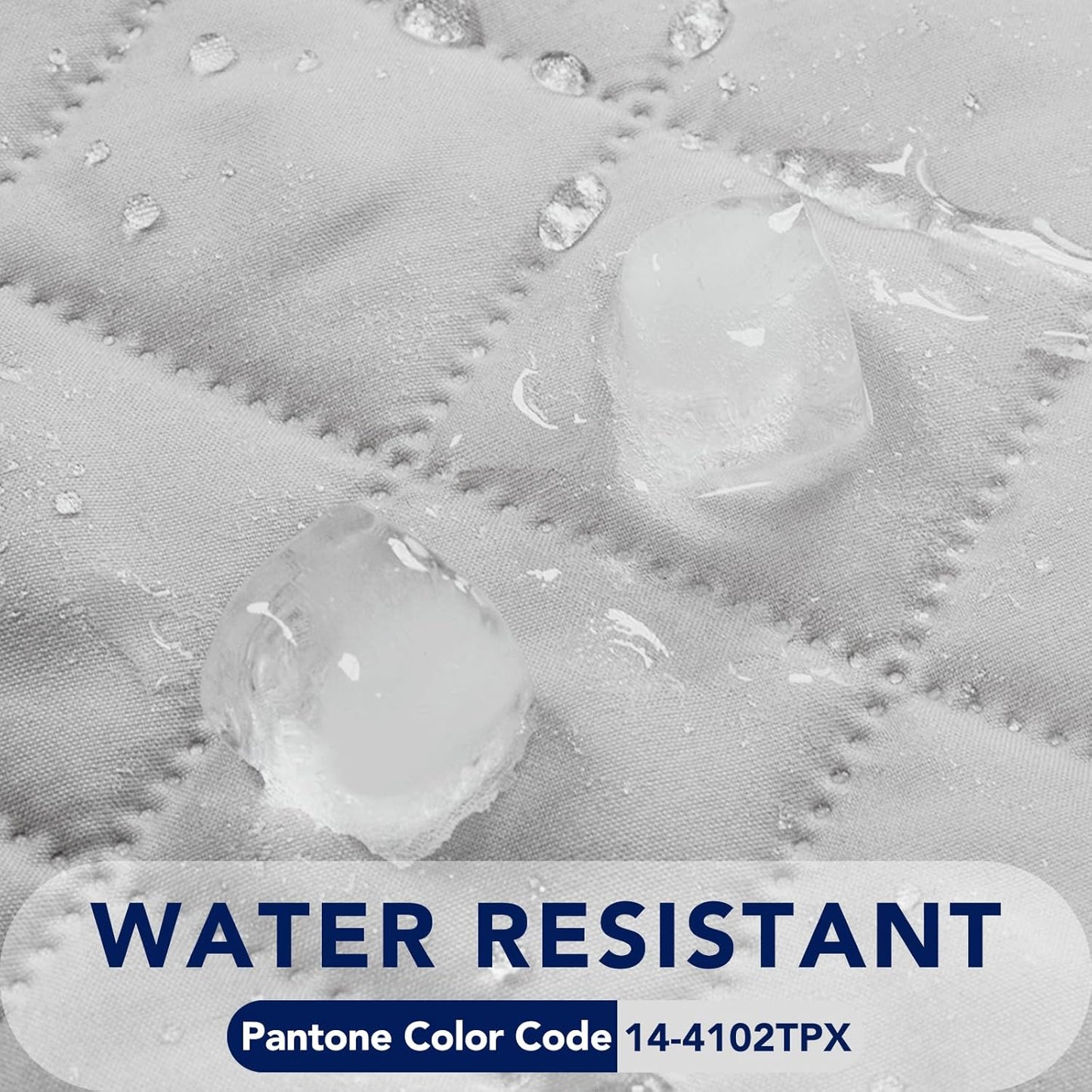 PureFit Reversible Quilted Sofa Cover, Water Resistant Slipcover Furniture Protector, Washable Couch Cover with Non Slip and Elastic Straps for Kids, Dogs (Small Recliner, Light Gray/Light Gray)