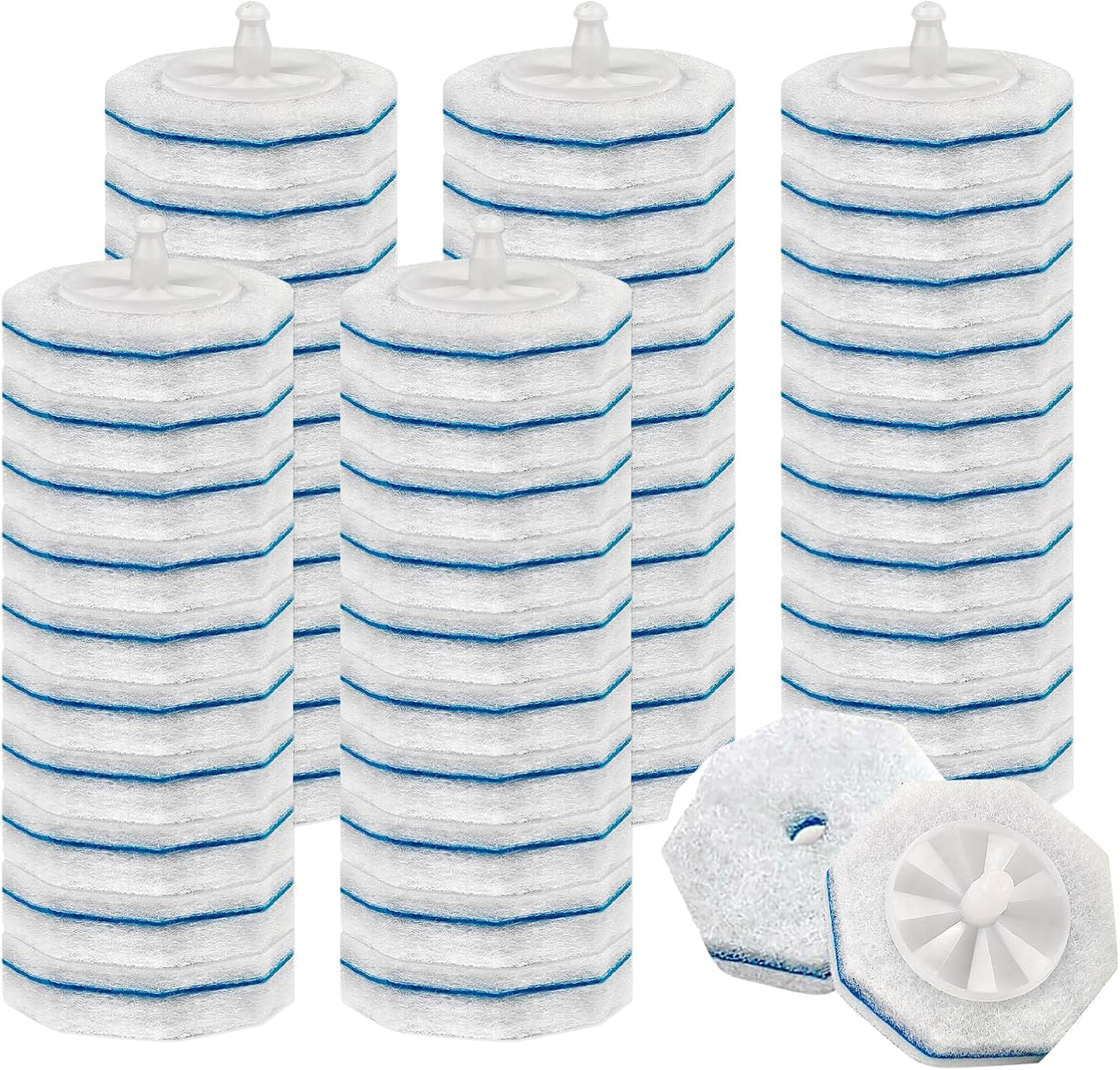 50 Count Toilet Wand Refills for Clorox - Pre-Loaded Cleaner Heads Compatible with Clorox Wand Refills for Quick and Easy Cleaning