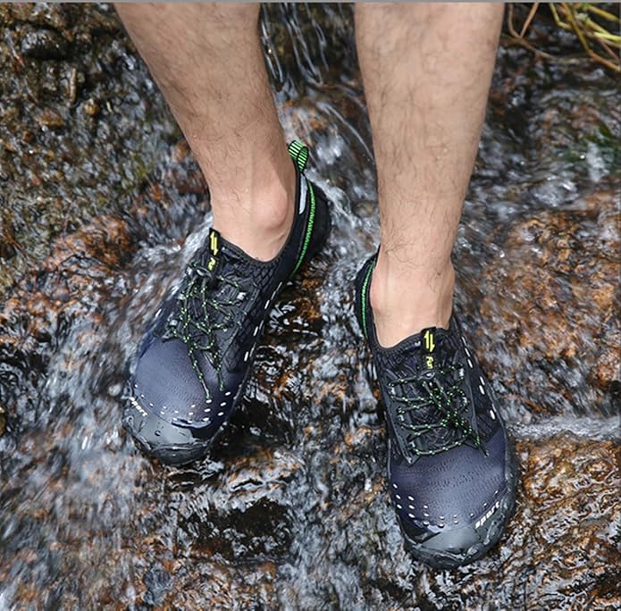 UBFEN Water Shoes Aqua Swim Shoes Mens Womens Beach Sports Quick Dry Barefoot for Boating Fishing Diving Surfing