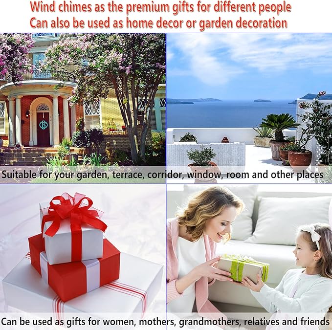 Bronze Cats Wind Chimes Decor, Mobile Wind Catcher, Retro Wind Bells, Blessing Wind Chime, Memorial Windchimes for Home, Balcony, Yard, Room, Xmas, Party, Indoor, Garden Decoration, Gifts for Mom