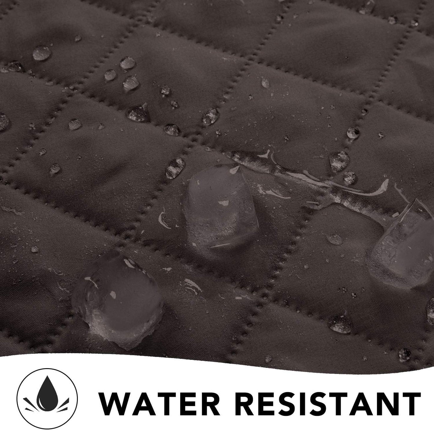 PureFit Reversible Quilted Sofa Cover, Water Resistant Medium Slipcover Furniture Protector, Washable Couch Cover with Non Slip Foam and Elastic Straps for Kids, Dogs, Pets (Loveseat, Chocolate/Beige)