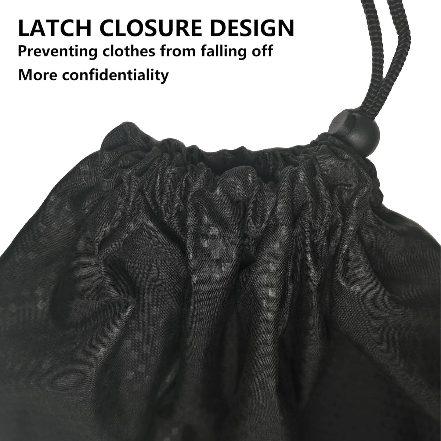 ZPECC Travel Laundry Bag 12 Pack,Bulk Extra Large Heavy Duty Bags, Durable Dirty Clothes Organizer With Drawstring, Fit a Basket or Hamper (40" X 30",Black)