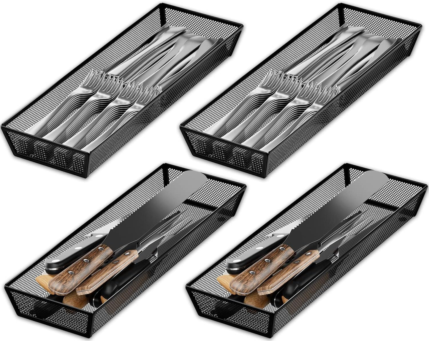 JANE EYRE kitchen drawer organizer - silverware utensil organizer for kitchen drawer,silverware tray in drawers