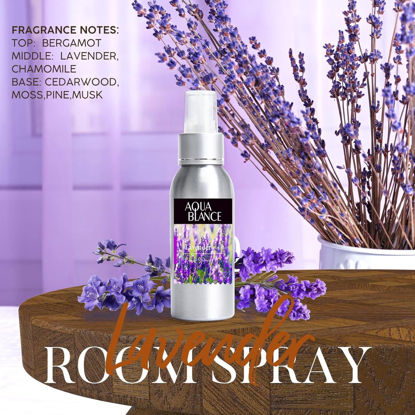 Fragrant Room Spray, Lavender, Vanilla, Citrus, 3 x 3.4 fl oz, Air Fresheners Odor Eliminator for Home, Bathroom, Concentrated Room Spray
