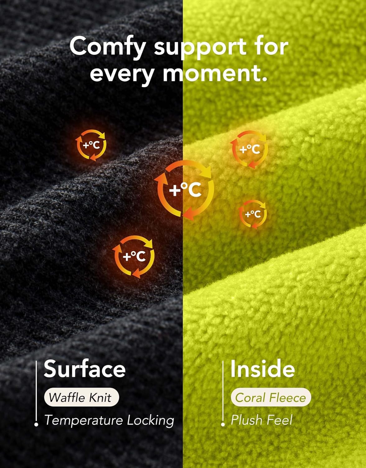 VeraCosy Men's Two-Tone Memory Foam House Slippers Indoor Outdoor Durable Rubber Sole