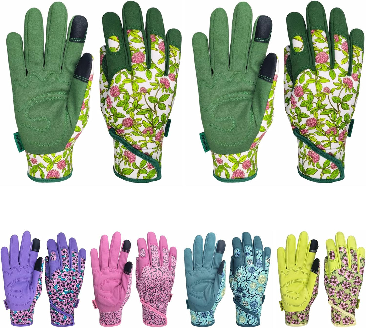 Thorn Proof&Puncture Resistant Gardening Gloves with Grip,Garden Gloves for Women, Leather Work Gloves,Gifts