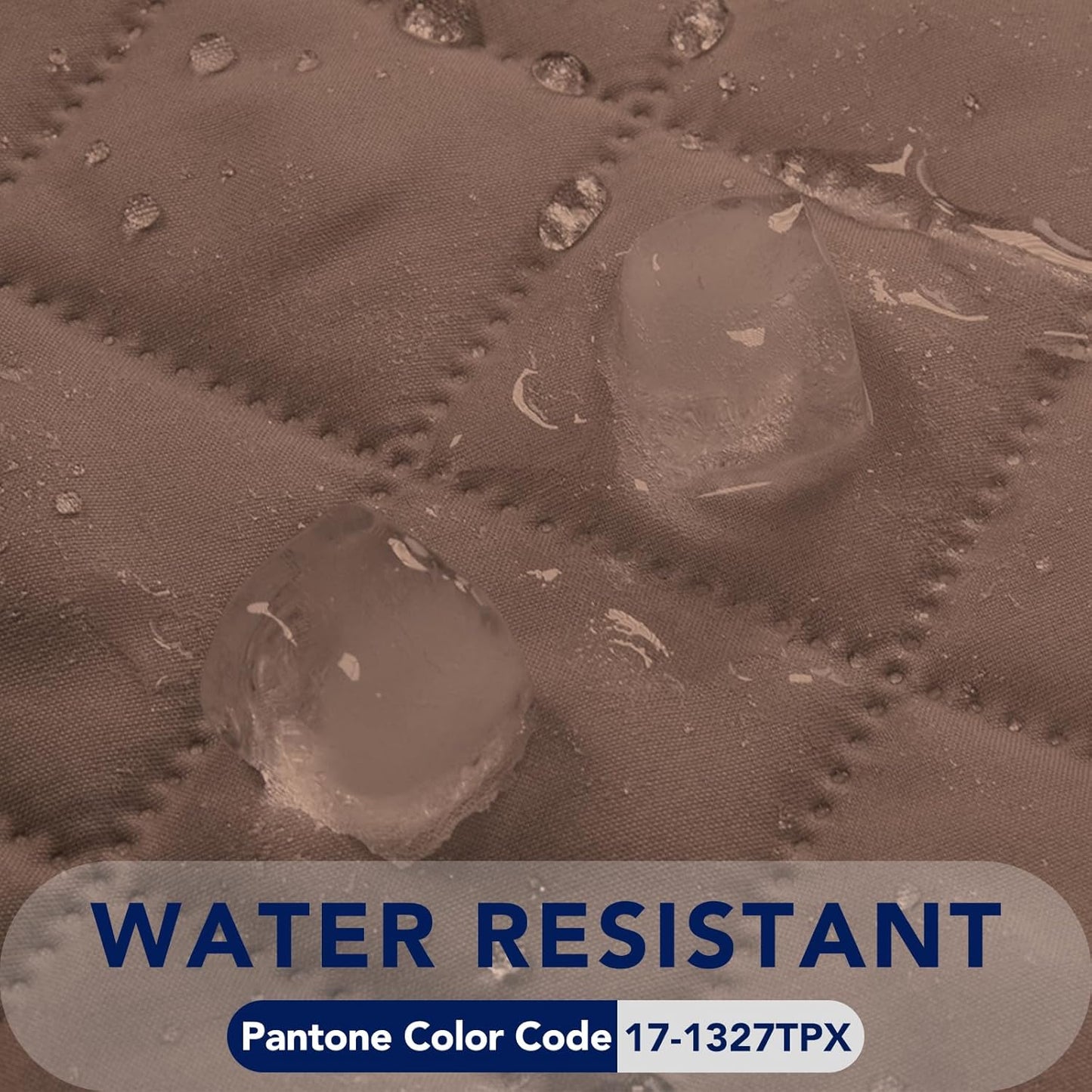 PureFit Reversible Quilted Sofa Cover, Water Resistant Slipcover Furniture Protector, Washable Couch Cover with Non Slip and Elastic Straps for Kids, Dogs, Pets (Oversized Loveseat, Brown/Beige)