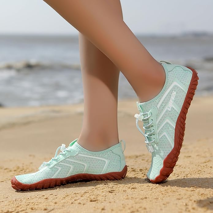 UBFEN Water Shoes Aqua Swim Shoes Mens Womens Beach Sports Quick Dry Barefoot for Boating Fishing Diving Surfing