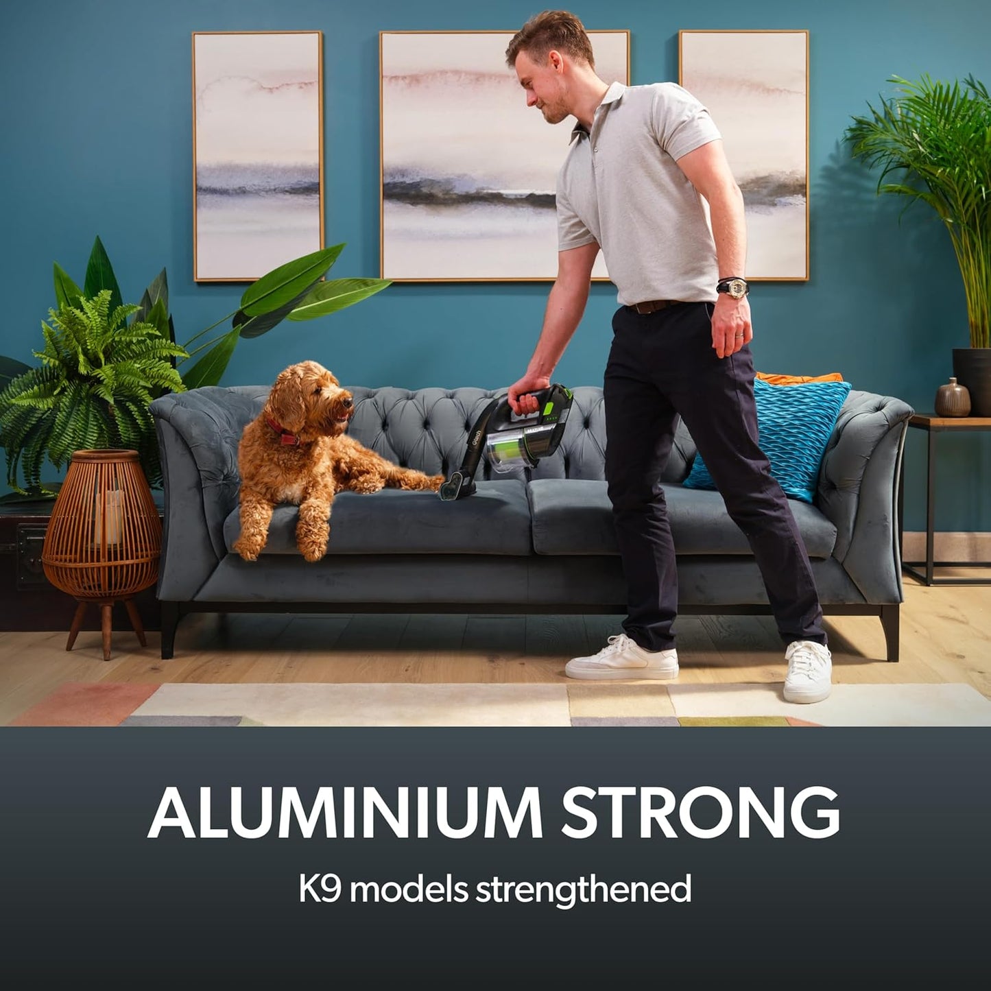 Gtech Multi MK2 K9 Cordless Handheld Vacuum Cleaner - Portable Vacuum Cleaner for Car, Home, and More - Reinforced with Lightweight Aluminum - Rechargeable - Pet Vacuum