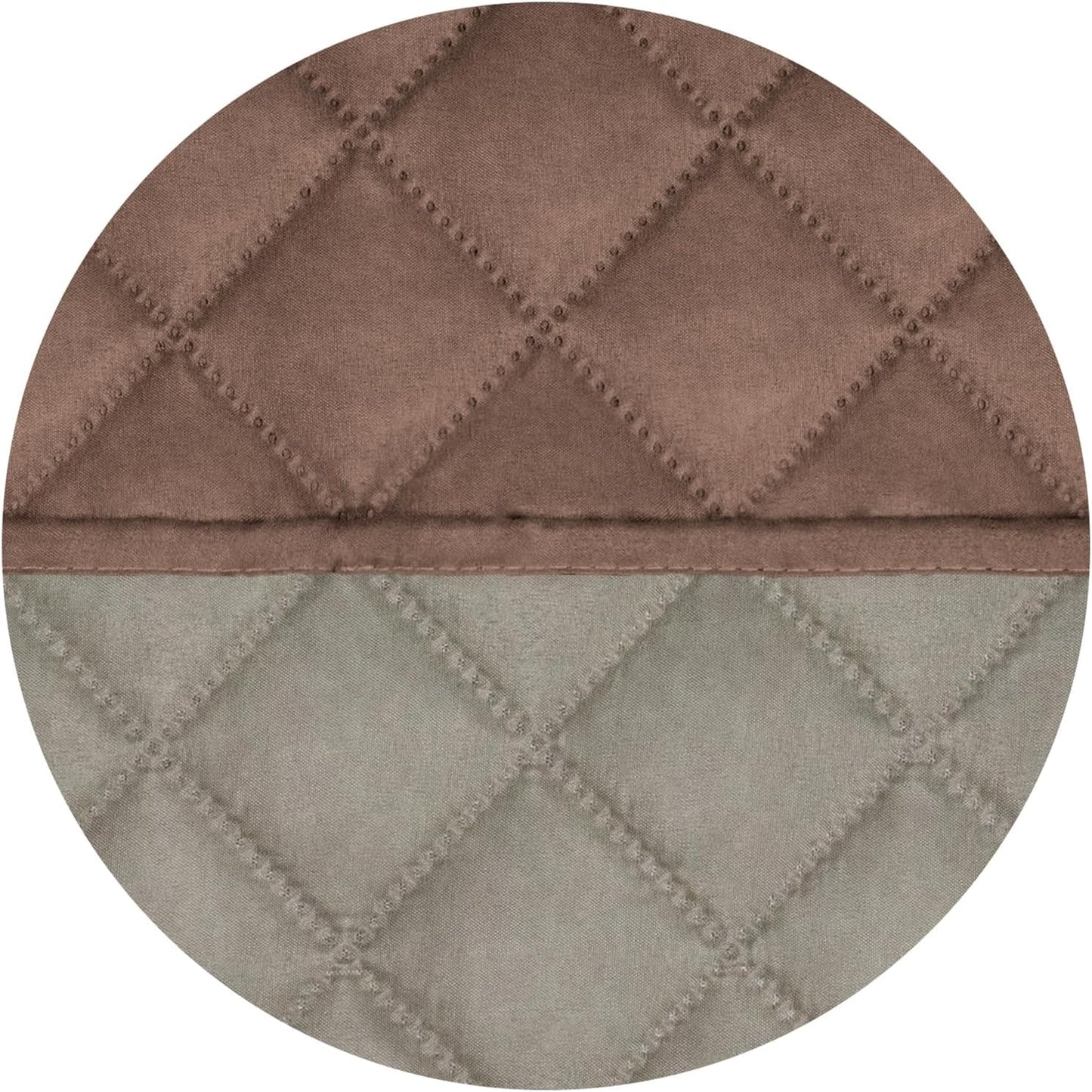 PureFit Reversible Quilted Sofa Cover, Water Resistant Slipcover Furniture Protector, Washable Couch Cover with Non Slip and Elastic Straps for Kids, Dogs, Pets (Oversized Chair, Brown/Beige)