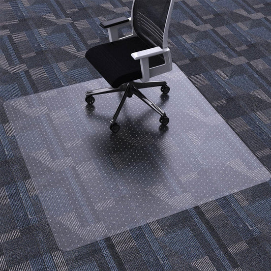 FuturHydro Office Chair Mat for Carpet, 48" x 48" Clear Office Home Floor Protector Mat, Easy Glide Computer Desk Chair Floor Mats for Hard Wood Tile Floors (Square)