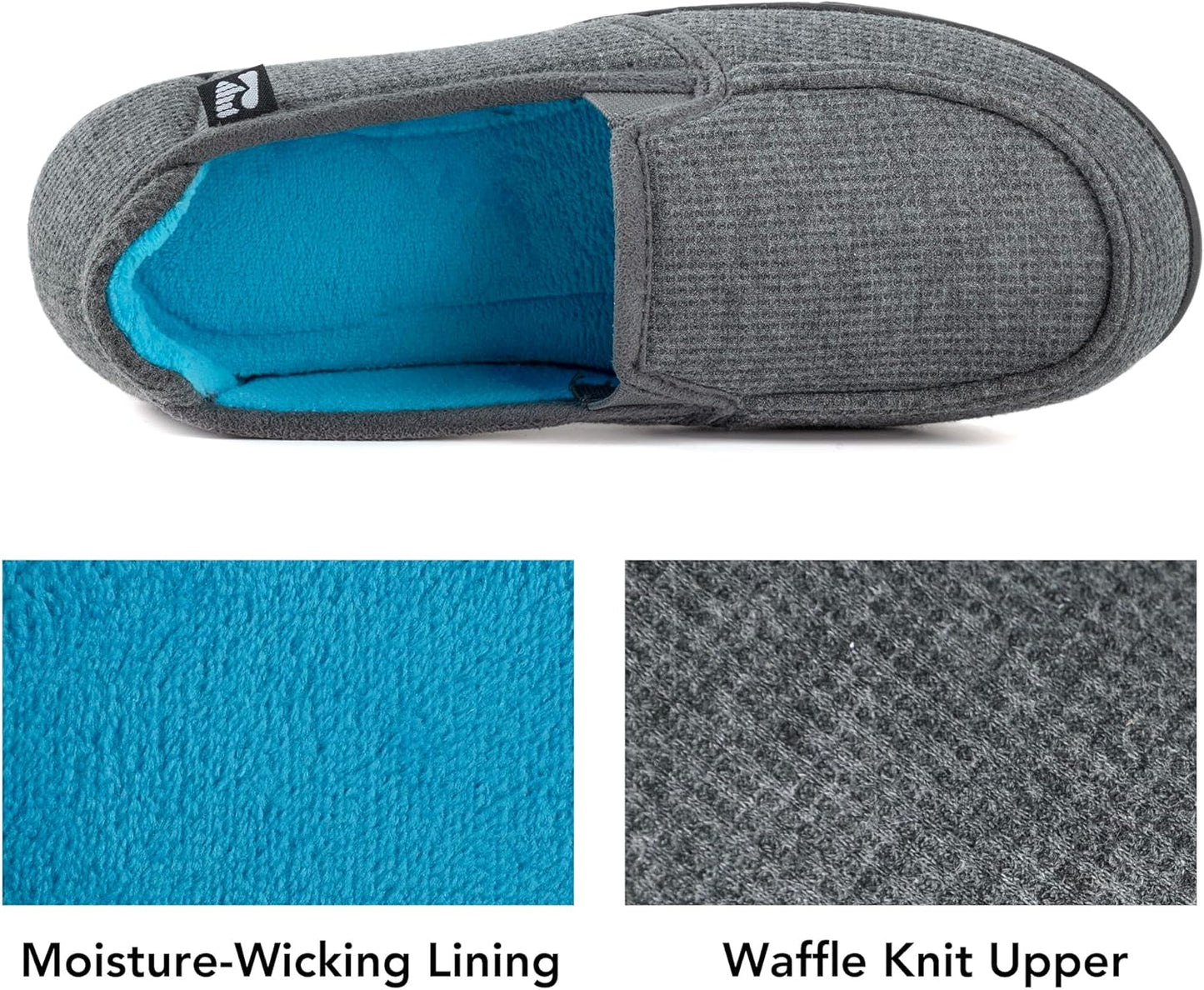 RockDove Women's Two-Tone Hoodback Slipper with Removable Insole