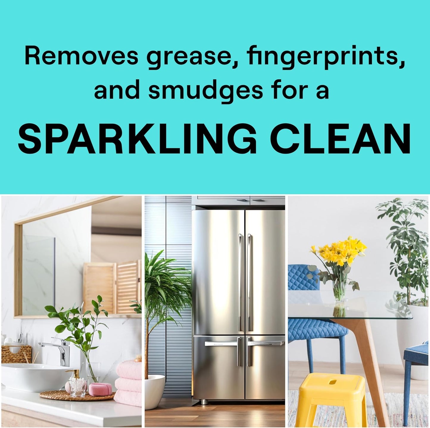 Seventh Generation Glass Cleaner, Biodegradable Formula, Sparkling Seaside Scent, 23 oz (Pack of 4)