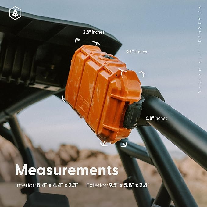 Evergreen 56 ToughBox - EDC Dry Box Protective Case USA Made for Organization of Cameras, Phones, Camping, Fishing, Hiking, Water Sports (Black)