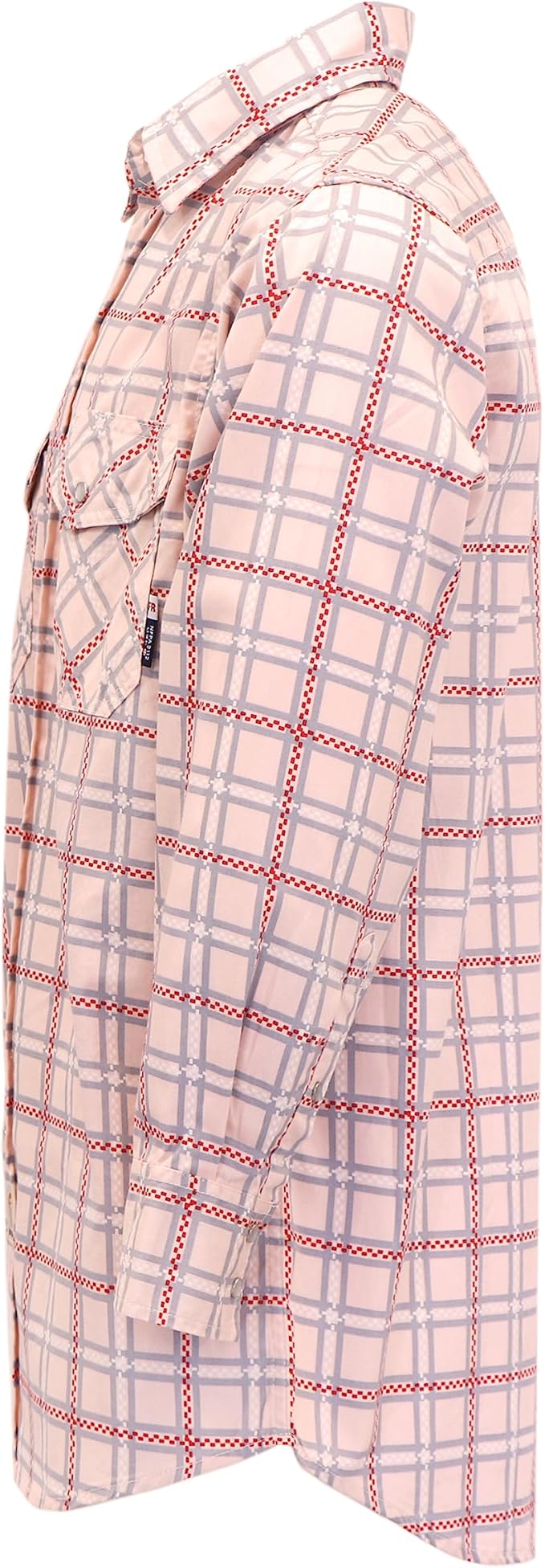 BOCOMAL FR Shirts for Men Printed Plaid Flame Resistant NFPA2112/CAT2 6.5oz Lightweight Fire Retardant Shirt