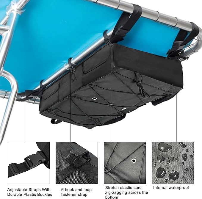 MYDAYS T-Top Storage Bag, Boat Life Jacket Storage Bag for 4 to 6 Type II Life Jackets