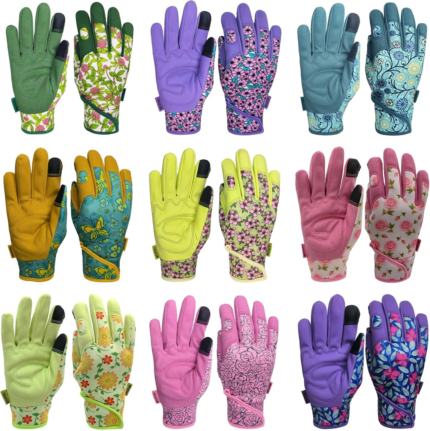 Thorn Proof&Puncture Resistant Gardening Gloves with Grip,Garden Gloves for Women, Leather Work Gloves,Gifts