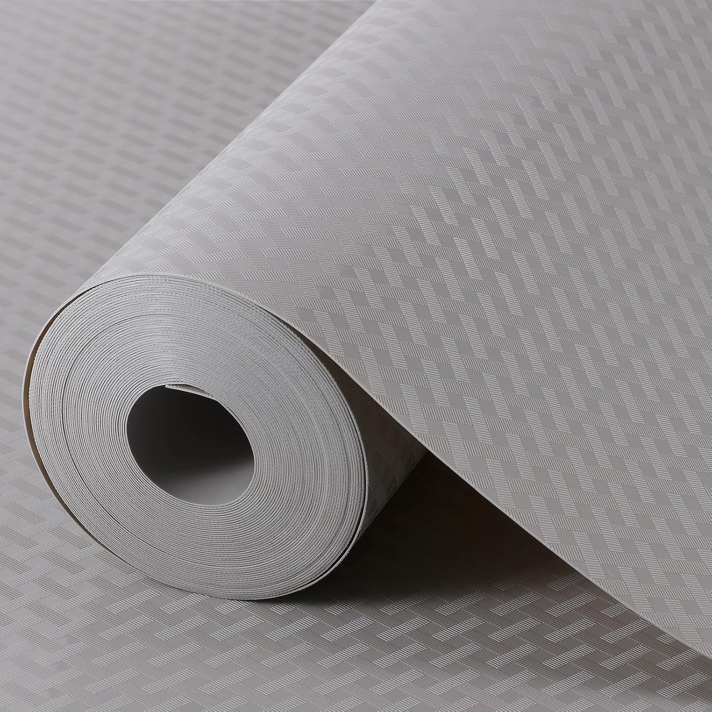 Light Gray Shelf Liners for Kitchen Cabinets Refrigerator Liners Waterproof & Oil-Proof Kitchen Cupboard Liner Drawer Mats EVA Material Non Adhesive Fridge Liner 11.8 x 236.2 Inches x 2 Rolls