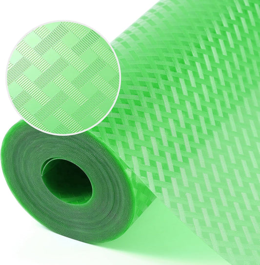 Fridge Liner Shelf Liners for Kitchen Cabinet Refrigerator Liners Waterproof & Oil-Proof Kitchen Cupboard Liner Non Adhesive Drawer Mats EVA Material for Shelves -Green 11.8 x 59 Inches