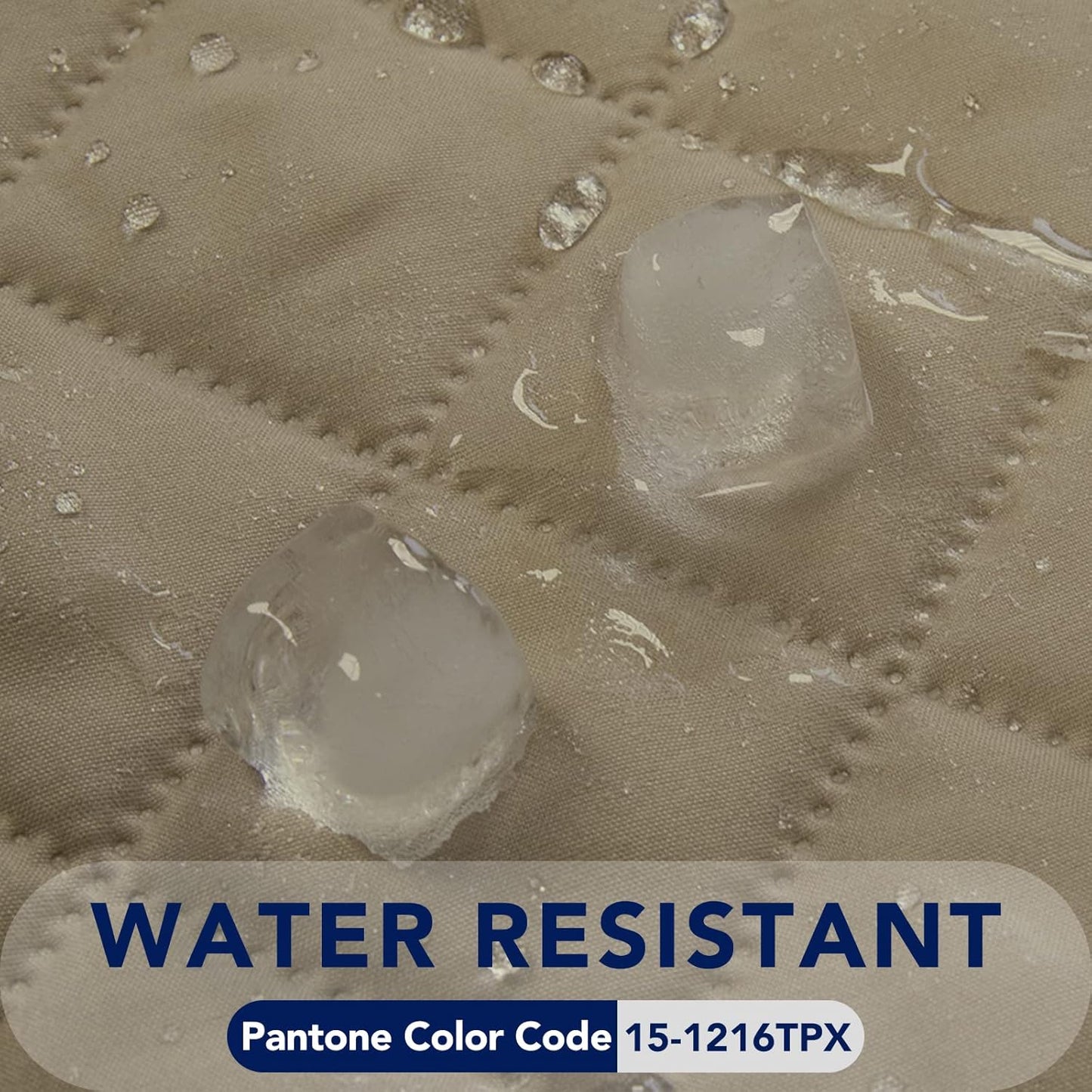 PureFit Reversible Quilted Sofa Cover, Water Resistant Slipcover Furniture Protector, Washable Couch Cover with Non Slip and Elastic Straps for Kids, Dogs, Pets (Chair, Beige/Beige)