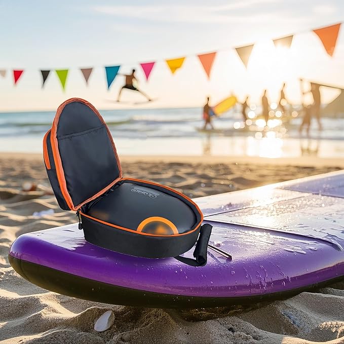 Carrying Waterproof Bag Compatible with OutdoorMaster Paddle Board Pump The SHARK/The Dolphin SUP Pump, Electric air pump bag Portable Storage Pocket for Paddle Board Accessories(Box Only)