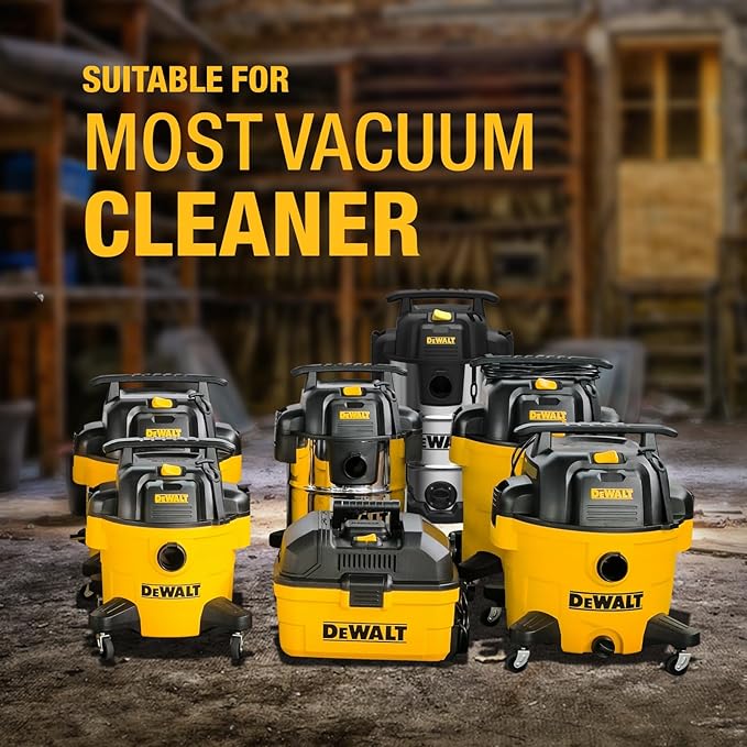 Dewalt Dust Separator with 10 Gal Stainless Steel Tank, 99.5% Efficiency Cyclone Dust Collector, High-Performance Cycle Powder Collector Filter, Dust Cyclone Collector, DXVCS003