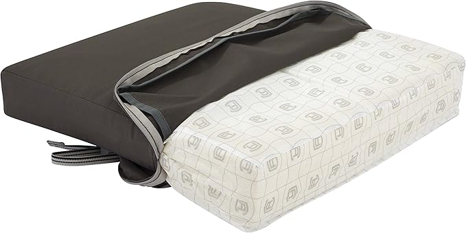 Classic Accessories Ravenna Water-Resistant Patio Lounge Chair/Loveseat Cushion, 25 x 27 x 5 Inch, Dark Taupe