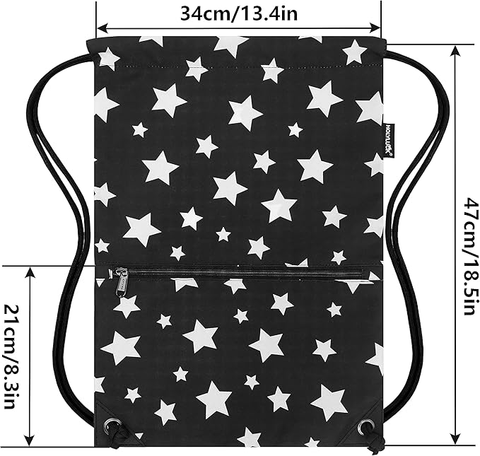 HOLYLUCK Drawstring Backpack Bag Sport Gym Sackpack
