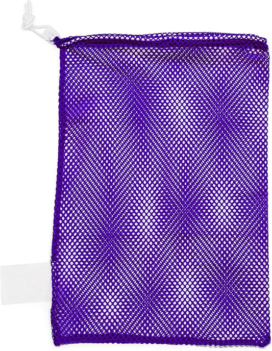 Champion Sports Mesh Equipment Bag – Heavy-Duty Nylon Drawstring Bag with Lock & ID Tag, Breathable Storage Sack for Balls, Swim Gear, Laundry & Toys, Multiple Sizes & Colors