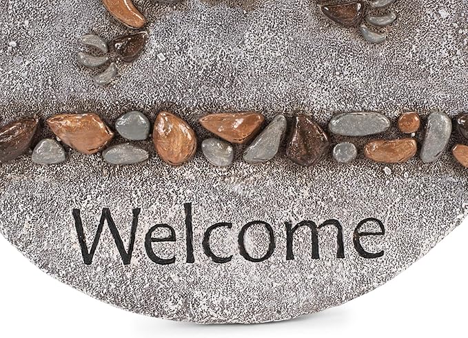 Roman Giftware Inc., Garden Collection, 11.75" D Frog Stepping Stone,Religious, Inspirational, Durable (11x11x1)