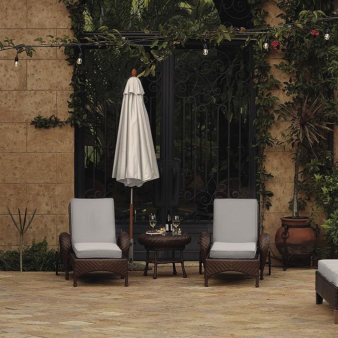 Classic Accessories Montlake Water-Resistant 21 x 20 x 4 Inch Patio Lounge Back Cushion, Heather Grey, Outdoor Loveseat Cushions