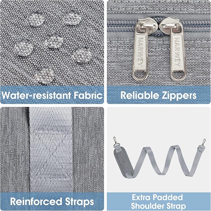 For Spirit Airlines Personal Item Bag 18x14x8 Foldable Travel Duffel Bag Underseat Carry on Luggage for Women and Men 30L (Grey)