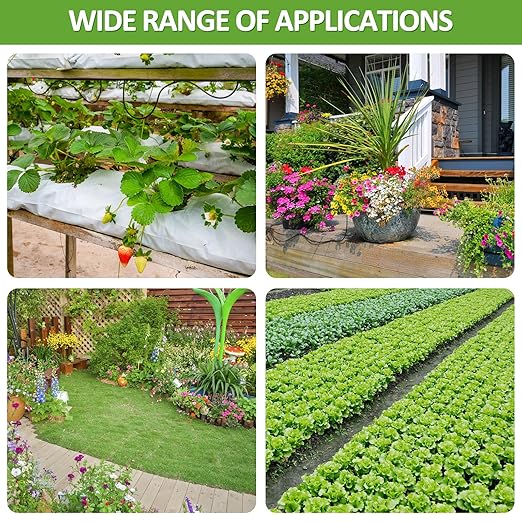 LasTool Garden Watering System,164FT/50M Drip Irrigation System Kits with 1/4 inch Blank Distribution Tubing Hose, Automatic Irrigation Equipment Set for Patio Lawn