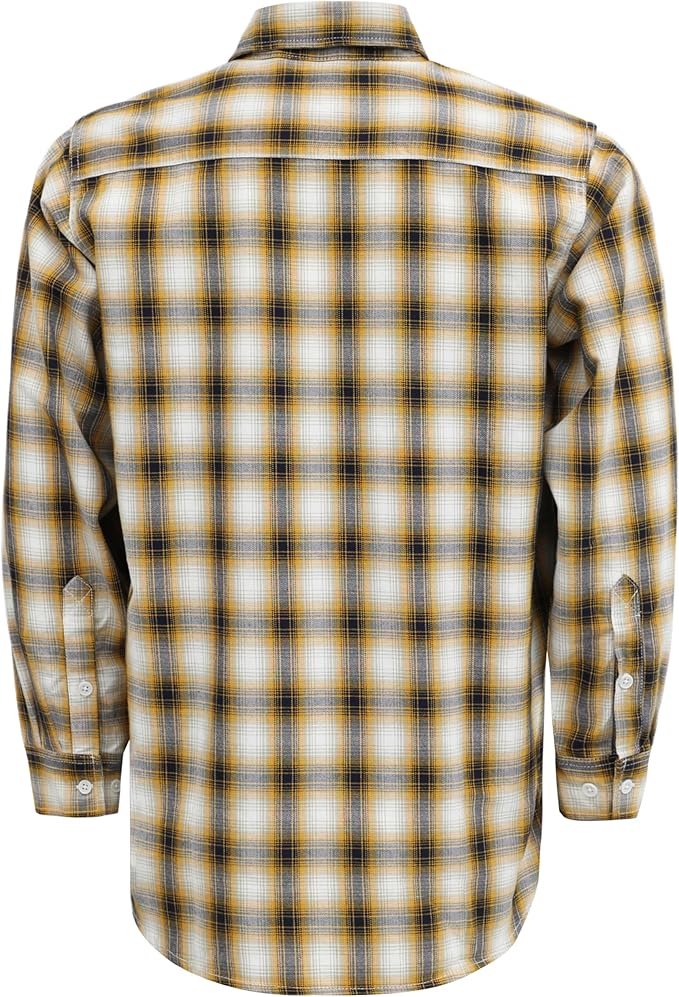 BOCOMAL FR Shirts Flame Resistant 100% C NFPA2112 7.5oz Men's Fire Retardant Welding Shirt