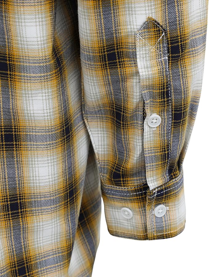 BOCOMAL FR Shirts Flame Resistant 100% C NFPA2112 7.5oz Men's Fire Retardant Welding Shirt