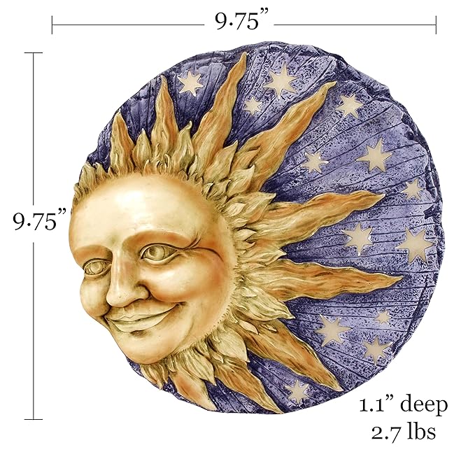 Spoontiques - Garden Décor - Celestial Glow Stepping Stone - Decorative Stone for Garden