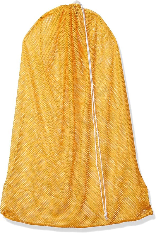 Champion Sports Mesh Equipment Bag – Heavy-Duty Nylon Drawstring Bag with Lock & ID Tag, Breathable Storage Sack for Balls, Swim Gear, Laundry & Toys, Multiple Sizes & Colors