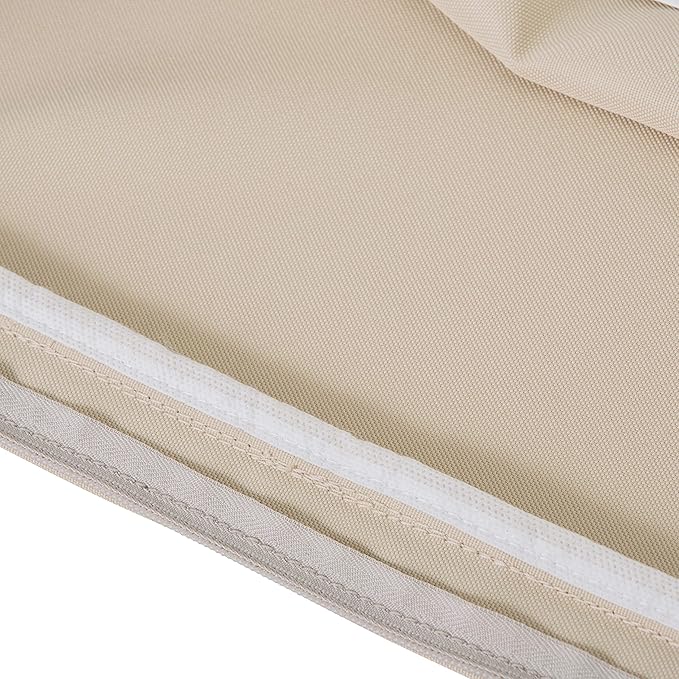 Classic Accessories Montlake Water-Resistant 19 x 20 x 4 Inch Patio Lounge Back Cushion, Antique Beige, Outdoor Loveseat Cushions